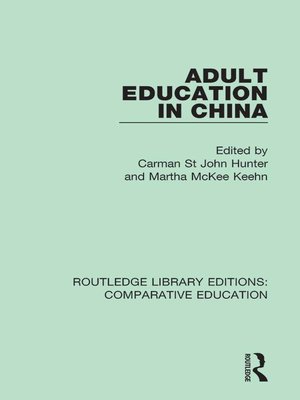 cover image of Adult Education in China